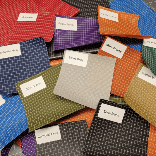 Gridstop Sample Pack: 12-Color Fabric Swatches (5" x 5" Samples)